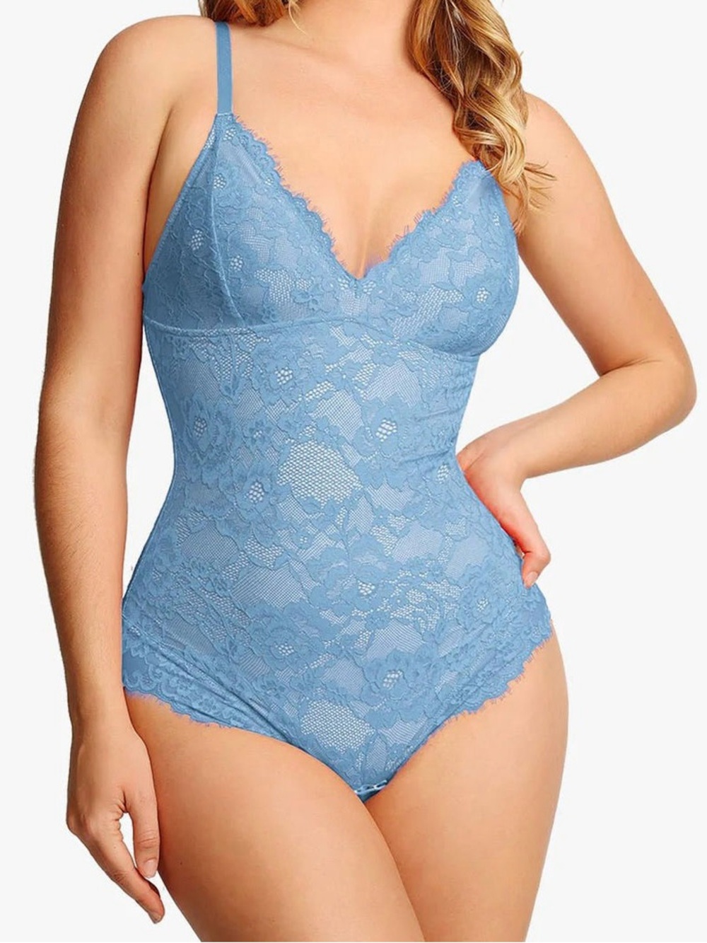 Blue Lace Bodysuit - Women Intimates & Sleepwear